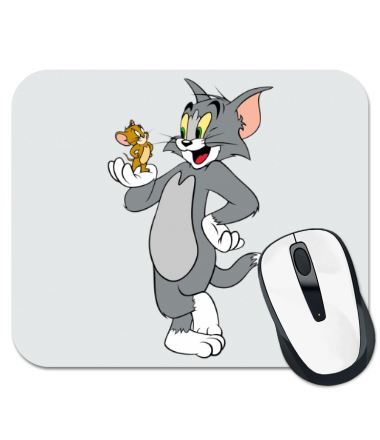 Коврик для мышки "Pad for Mouse с изображением сюжета мультфильма "Tom and Jerry", Dimensions:200х240х3мм" - фото 1 - id-p111402921