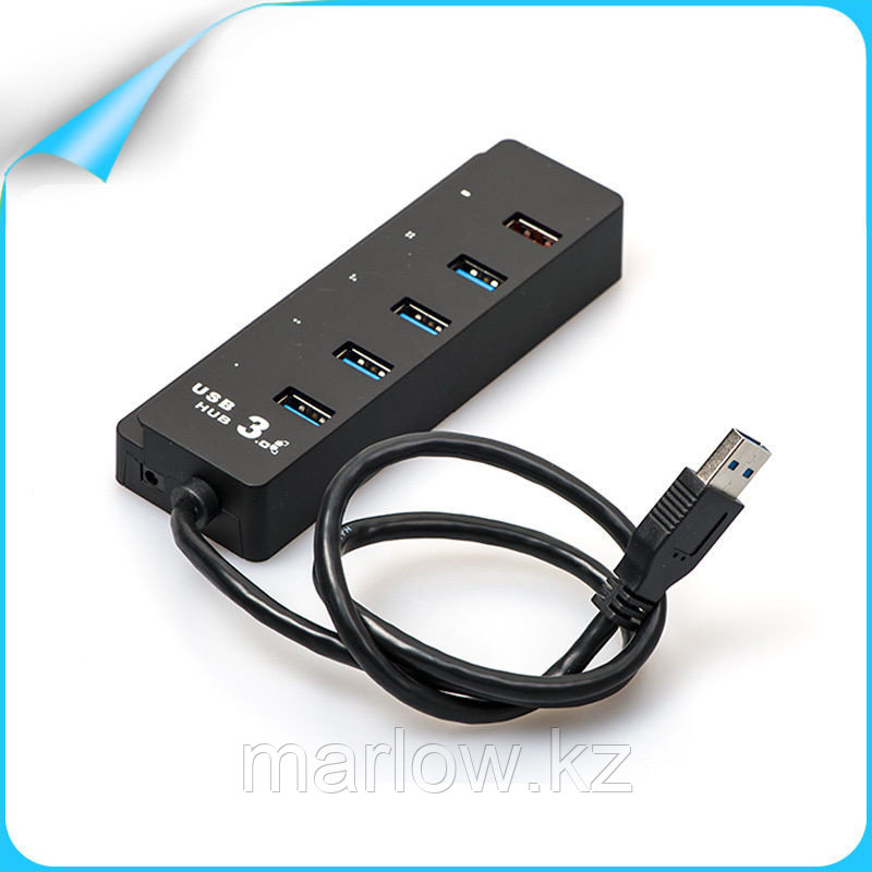 Концентратор "HUB USB 3.0,Hi-Speed ,5Gbps,4 Port+Charging USB Port 2.1A, M:CQT-3005" - фото 1 - id-p111402929