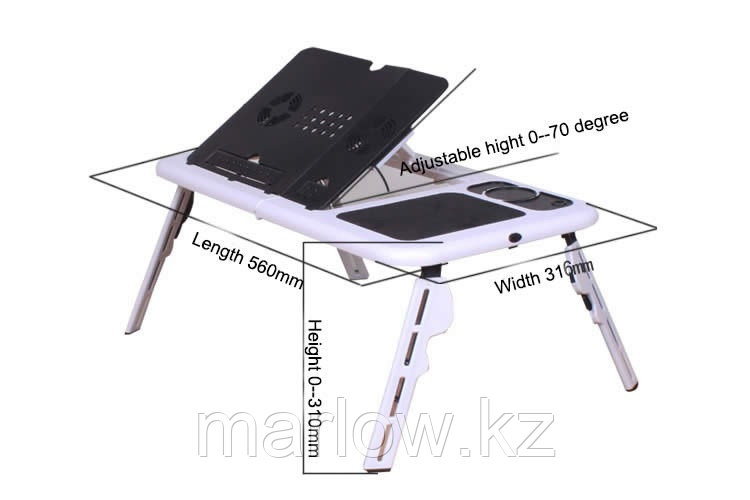 Подставка столик для ноутбука с охлаждающим эффектом "Notebook Table, M:LD 09" - фото 3 - id-p111402976