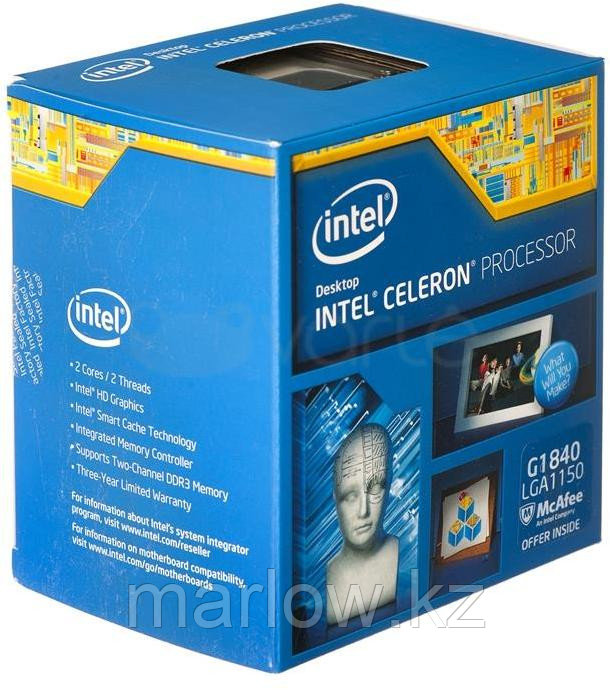 Процессор "CPU Intel Celeron Dual-Core G 1840 Haswell (2.8 GHz) ,2MB L3 Cache,DMI 5GT/s,Socket LGA 1150,OEM" - фото 1 - id-p111402985