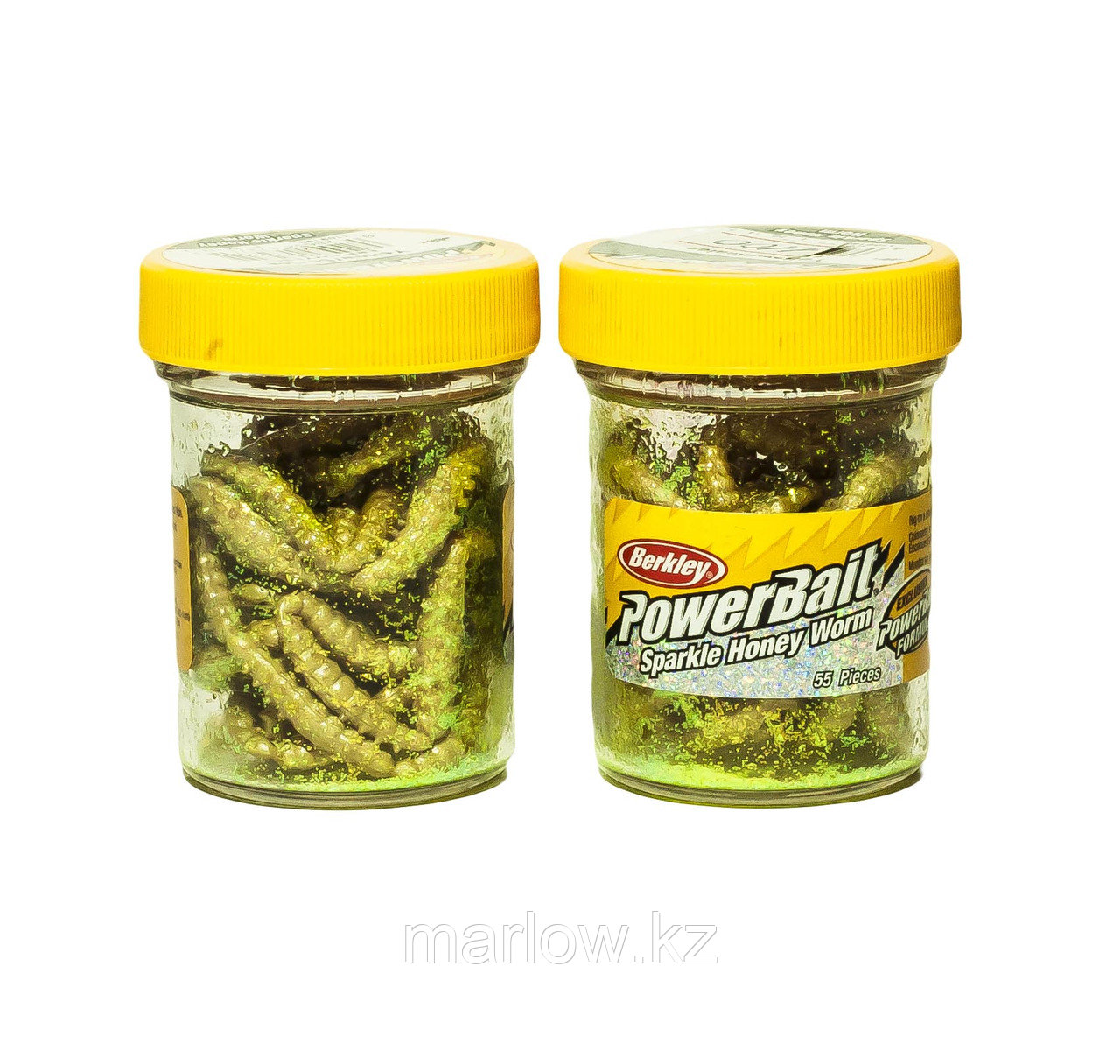 Приманка "Berkley PowerBait Sparkle Honey Worm, Yellow Scales" - фото 1 - id-p111404610