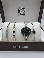 Подарочный набор для женщин ANNE KLEIN, часы с браслетами в подарочный упаковке, 0009-2-60