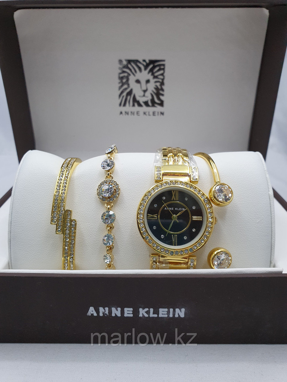 Подарочный набор для женщин ANNE KLEIN, часы с браслетами в подарочный упаковке, 0021-2-60 - фото 1 - id-p111406757