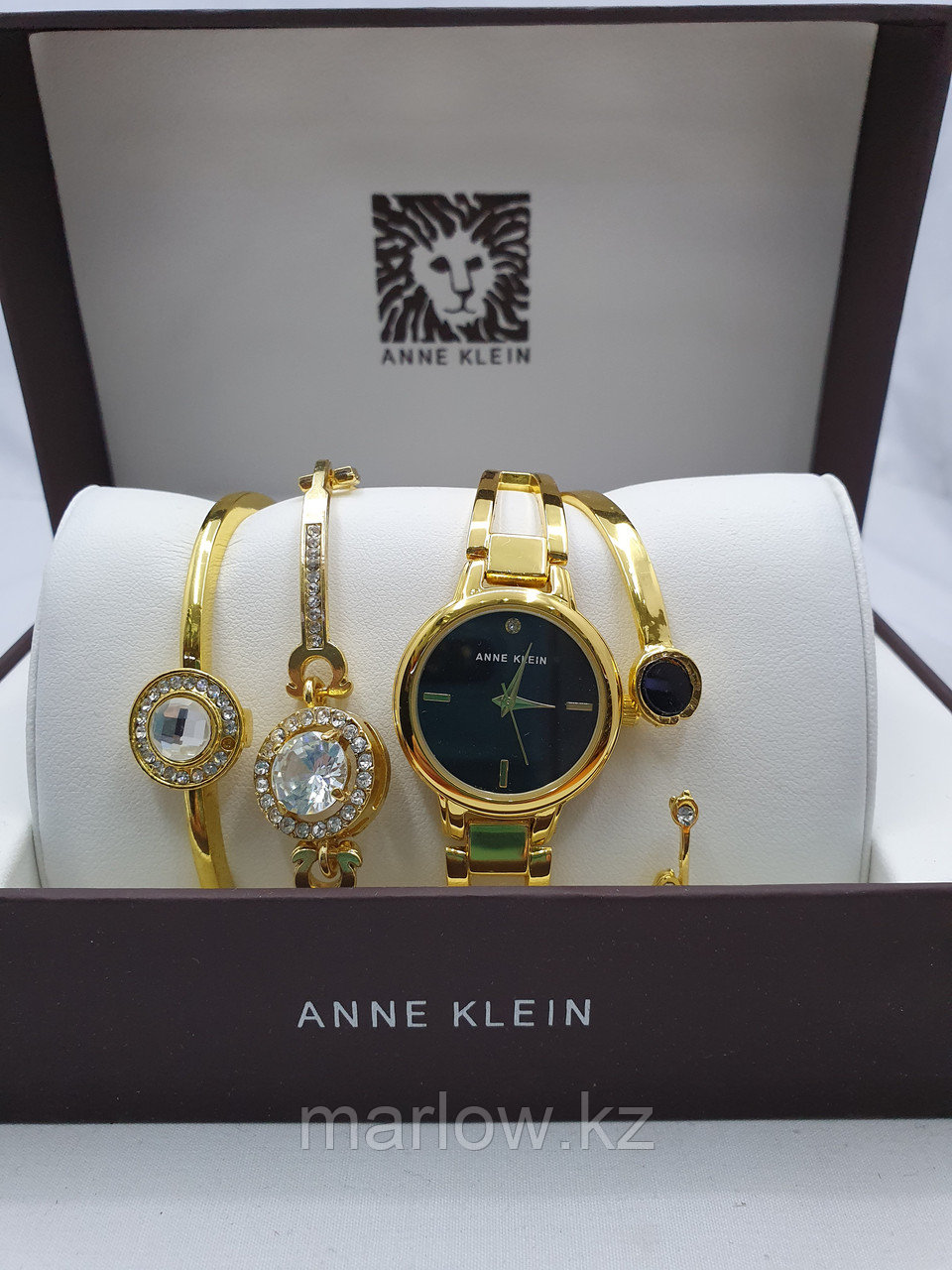 Подарочный набор для женщин ANNE KLEIN, часы с браслетами в подарочный упаковке, 0024-2-60 - фото 1 - id-p111406759