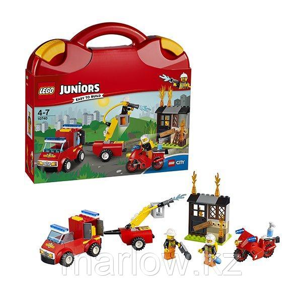 Lego Juniors 10740 Лего Джуниорс Чемоданчик Пожарная команда - фото 1 - id-p111407455