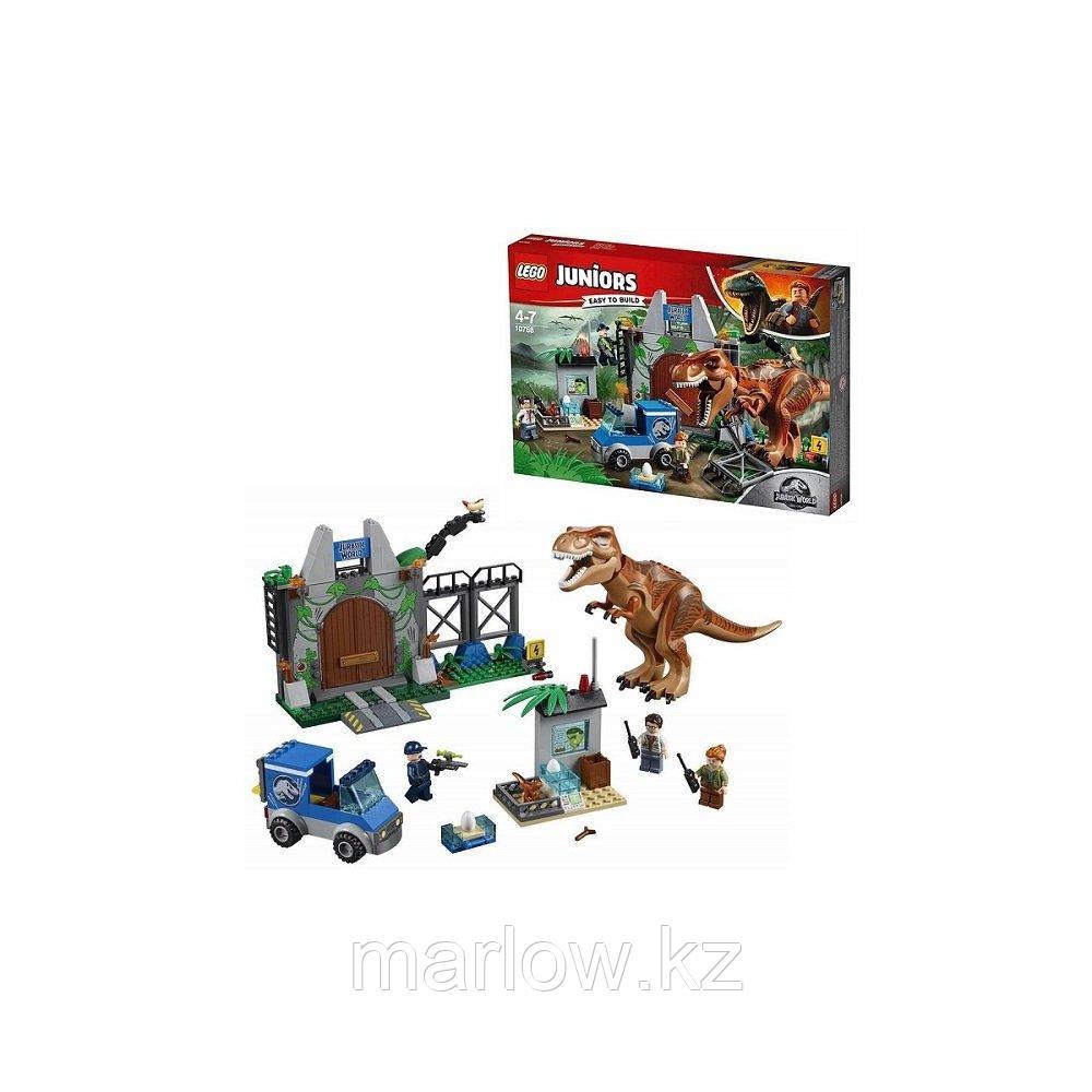 Lego Juniors 10758 Конструктор Лего Джуниорс Jurassic World Побег Ти-Рекса - фото 1 - id-p111407465