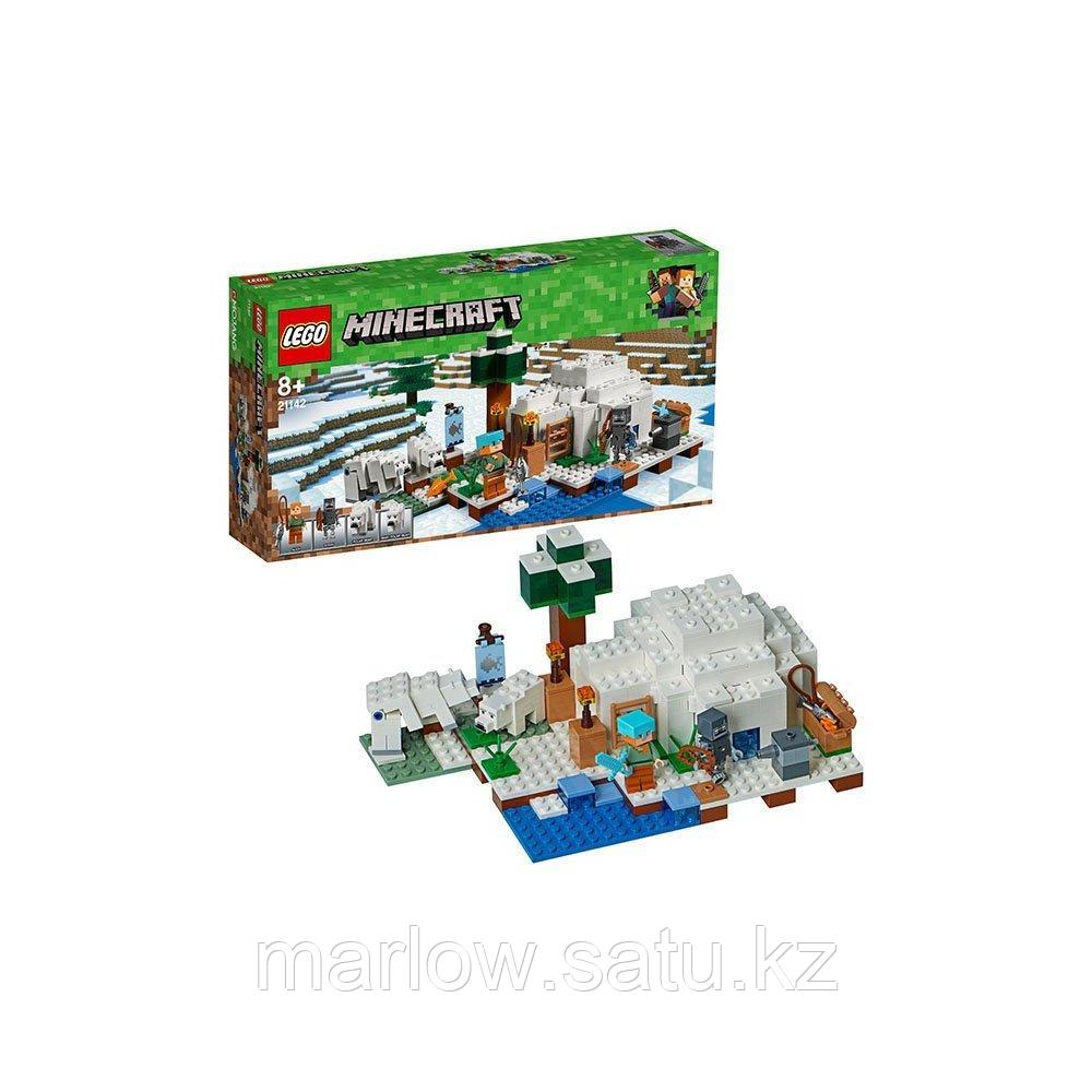 LEGO Minecraft 21142 Конструктор ЛЕГО Майнкрафт Иглу - фото 1 - id-p111407489