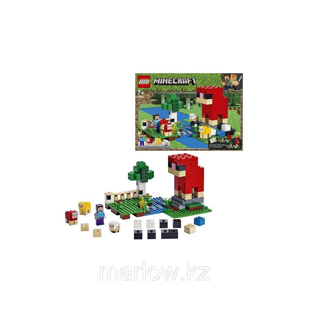 LEGO Minecraft 21153 Конструктор ЛЕГО Майнкрафт Шерстяная ферма - фото 1 - id-p111407496