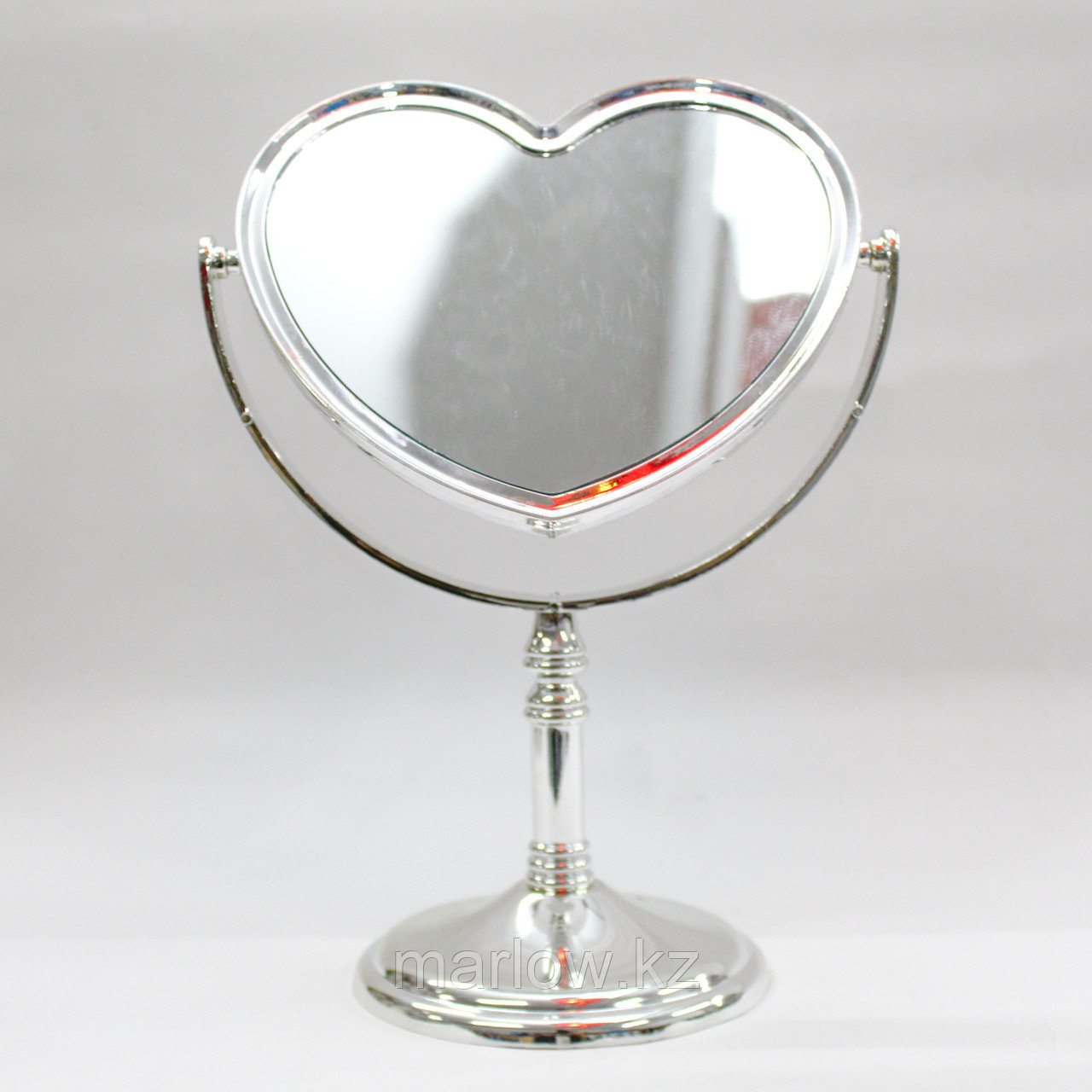 Косметическое зеркало, двухстороннее, сердечко, 24 см - фото 1 - id-p111406996