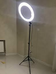 Селфи лампа, кольцевая на подставке с зажимом для телефона, 26 см - фото 1 - id-p111407033