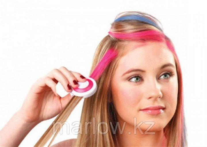 Цветные мелки для волос Hot Huez (Хот Хьюз) 4 цвета цветная пудра для покраски волос - фото 3 - id-p111407063