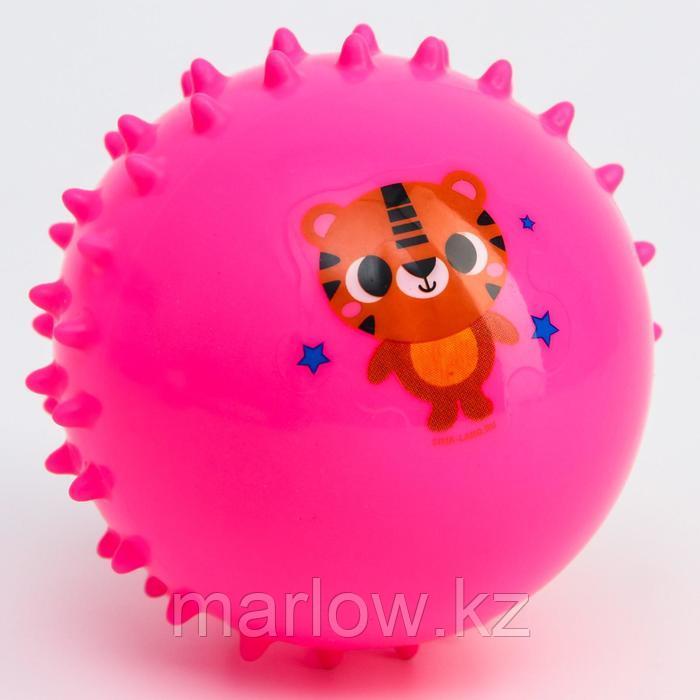 Развивающий массажный мячик «Тигра», мягкий, цвет МИКС, d=8 см - фото 2 - id-p111407370