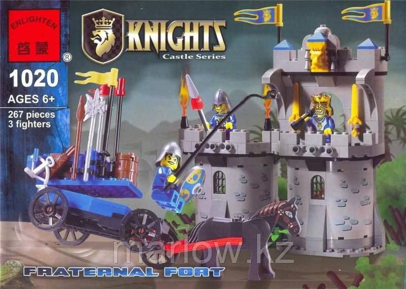 Конструктор BRICK ENLIGHTEN "Knights / Рыцари" Арт.1009 "LION KING KNIGHT / Королевский рыцарь на бе ... - фото 3 - id-p111408636