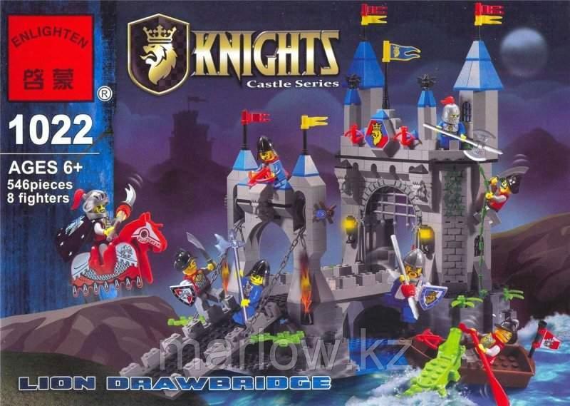Конструктор BRICK ENLIGHTEN "Knights Castle Series / Рыцари королевства" Арт.1022 "Lion Drawbridge / ... - фото 1 - id-p111408638