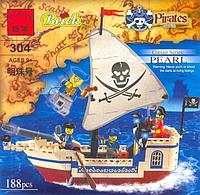 Конструктор BRICK ENLIGHTEN "Pirates / Пираты" Арт.304 "Пиратский корабль"