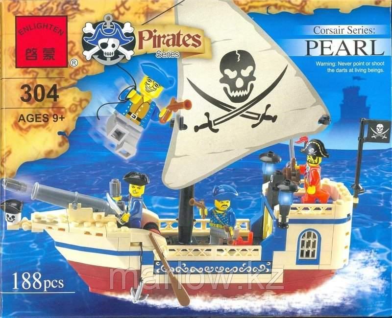Конструктор BRICK ENLIGHTEN "Pirates / Пираты" Арт.304 "Пиратский корабль" - фото 2 - id-p111408651