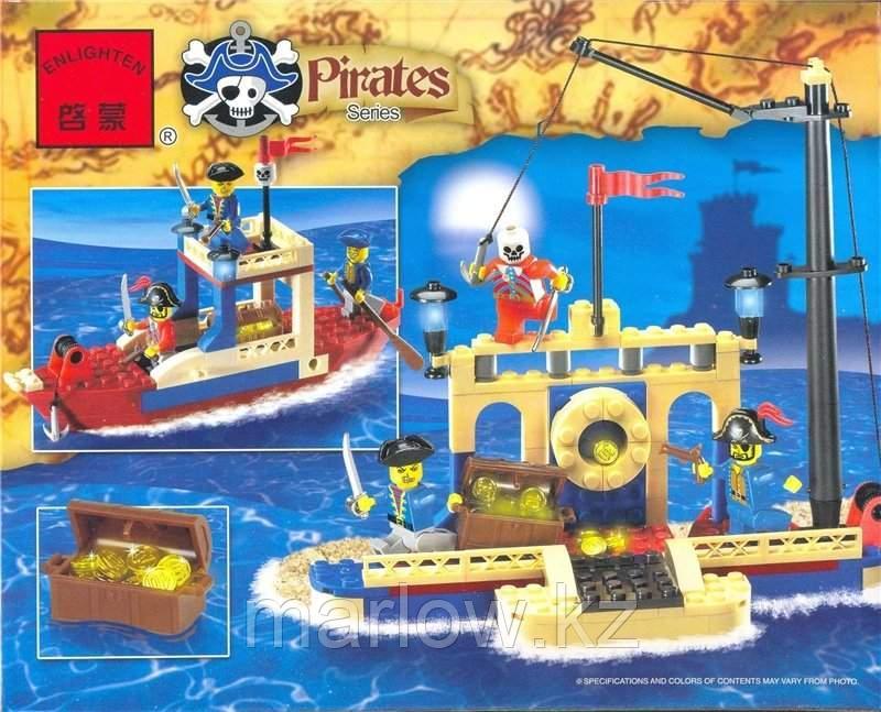 Конструктор BRICK ENLIGHTEN "Pirates / Пираты" Арт.304 "Пиратский корабль" - фото 3 - id-p111408651