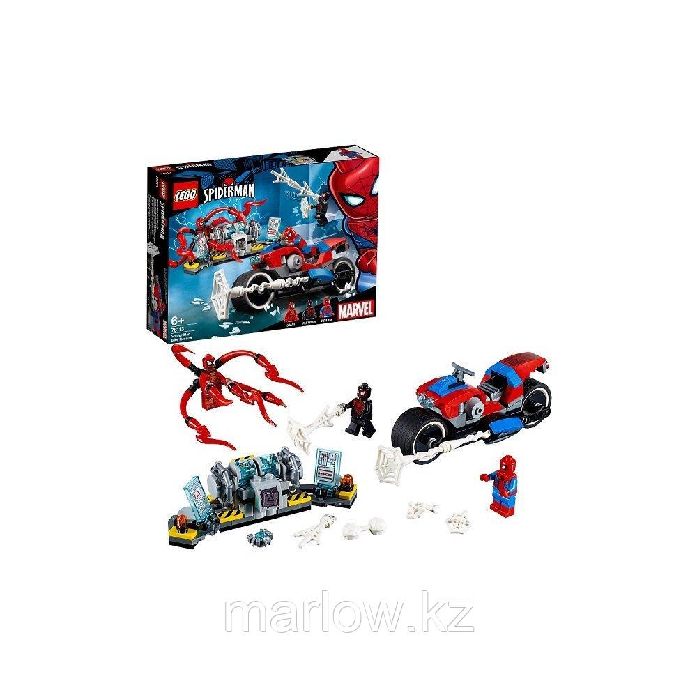 Lego Super Heroes 76113 Конструктор Лего Человек-паук: Спасательная операция на мотоцикле - фото 1 - id-p111407825