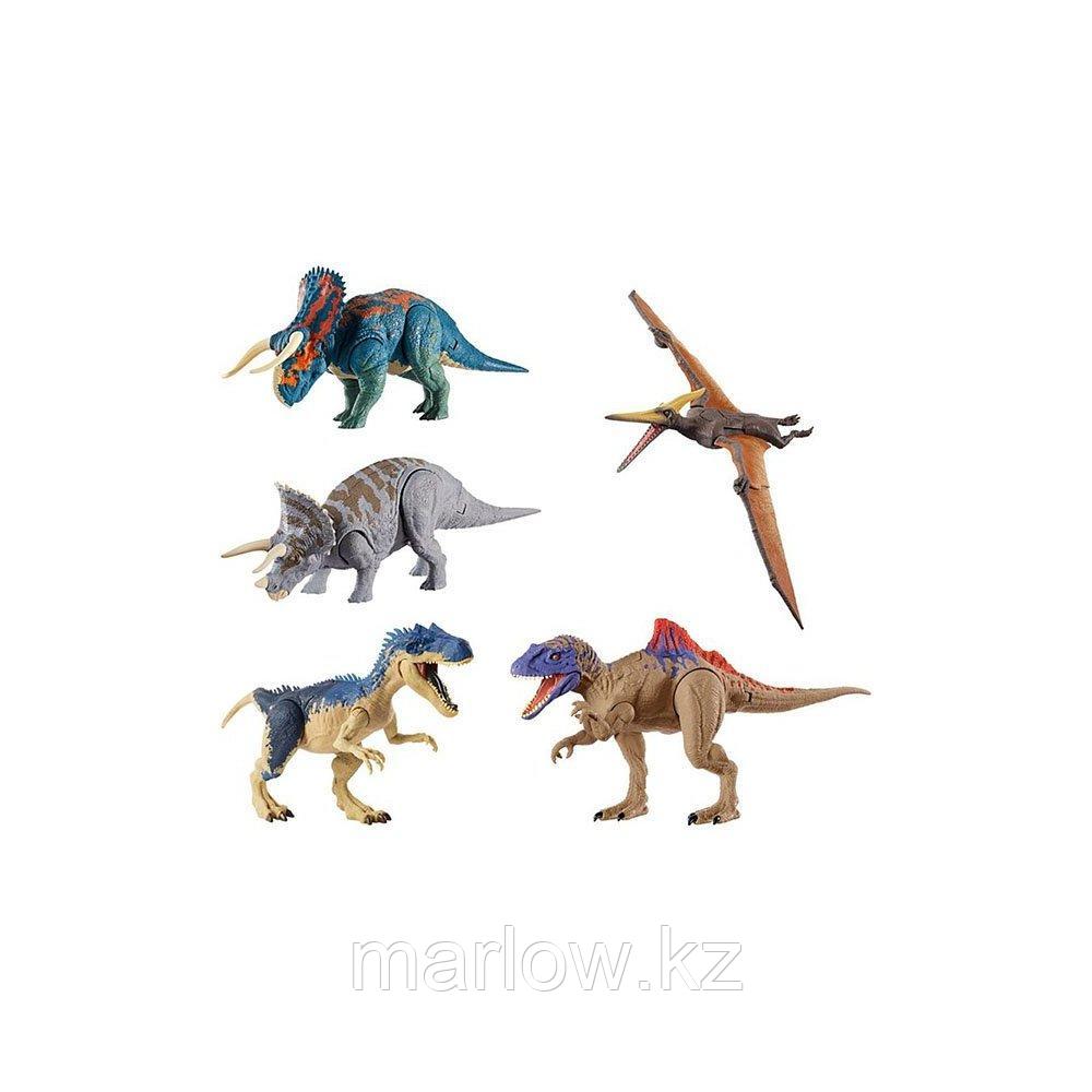 Mattel Jurassic World GDT38 Базовые фигурки динозавров ,Двойной удар, (в ассортименте) - фото 1 - id-p111410682