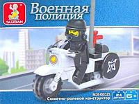 Конструктор SLUBAN "Военная полиция" Арт. M38-B0325 "Полицейский на мотоцикле"