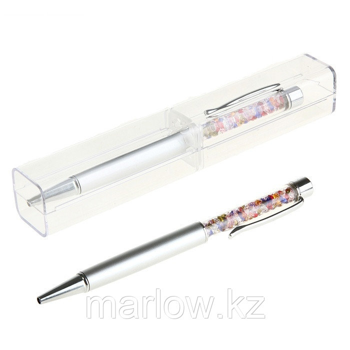Ручка подарочная в пластиковом футляре - Стразы - фото 4 - id-p111415534