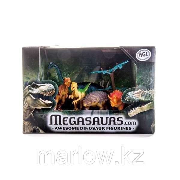 Megasaurs SV10690 Мегазавры Игровой набор динозавров (5 дино + дерево), в ассортименте - фото 1 - id-p111410728