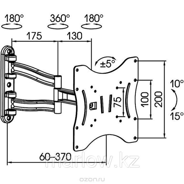 Кронштейн kromax 3-TECHNO - фото 4 - id-p111417514