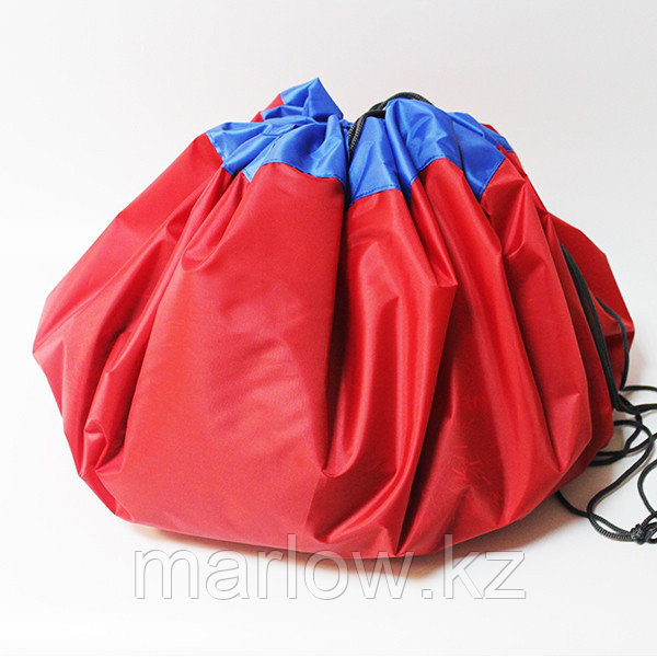 Сумка-коврик для игрушек Toy Bag (Той Бэг), 100 см - зелено-оранжевый Красно-Синий, 1500 - фото 2 - id-p111419470