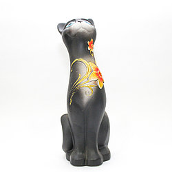 Статуэтка "Кошка", глиняная, 22 см