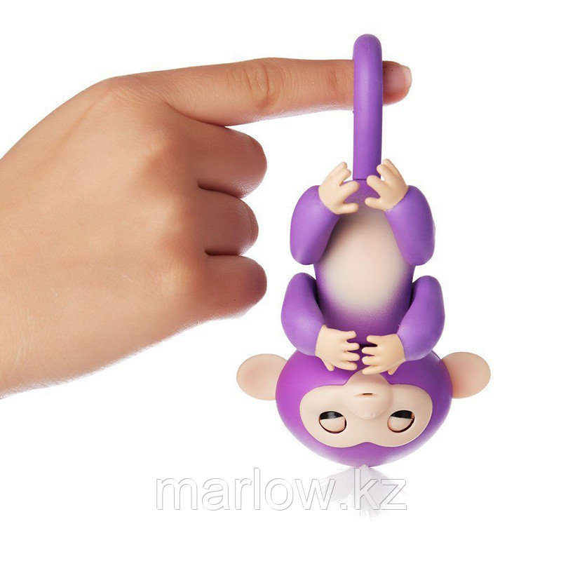 Интерактивная обезьянка Миа Fingerlings Baby Monkey, фиолетовый - фото 5 - id-p111419500