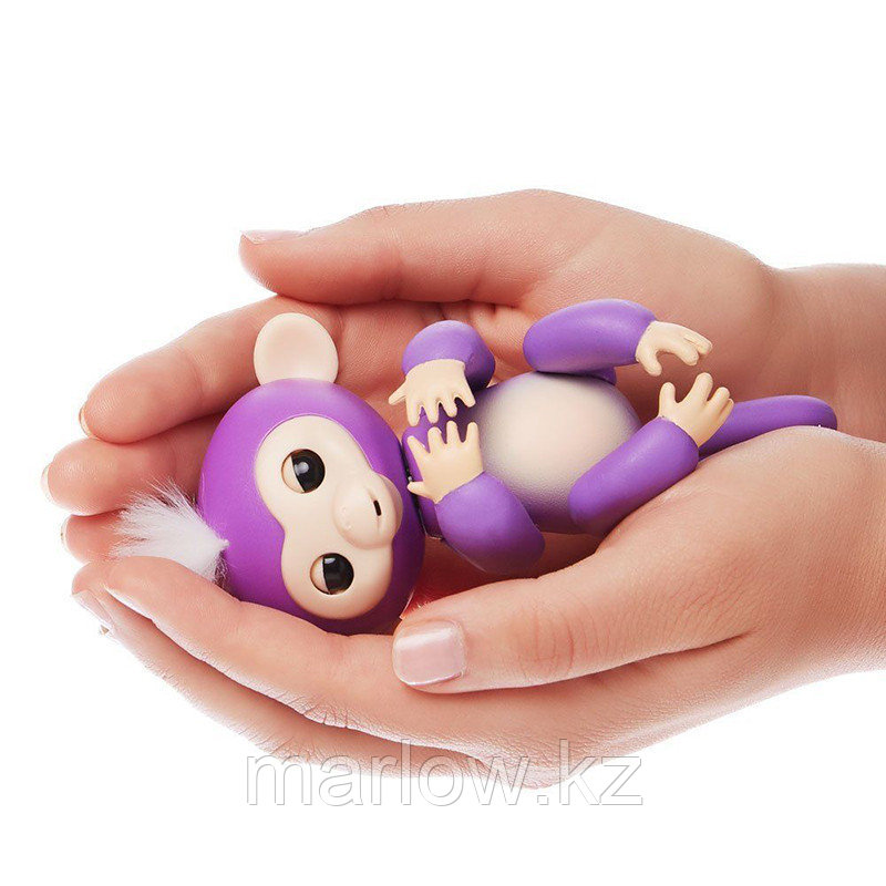 Интерактивная обезьянка Миа Fingerlings Baby Monkey, фиолетовый - фото 6 - id-p111419500