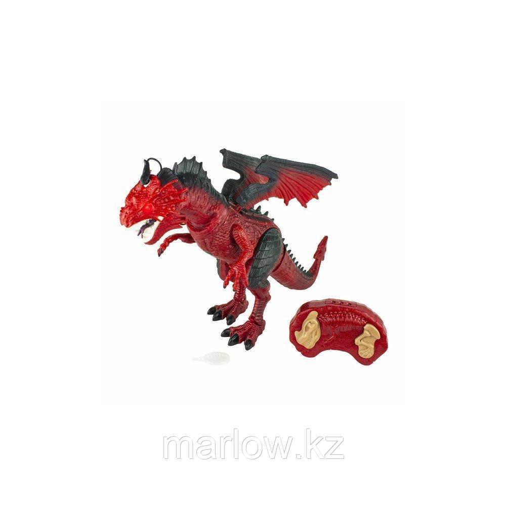 1toy T16702 Пламенный Дракон на ИК управлении (звук, свет, движение, парогенератор), красный - фото 1 - id-p111411783