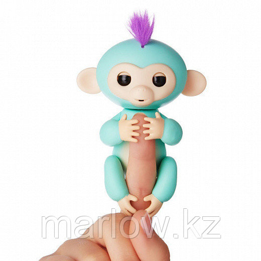 Интерактивная обезьянка Fingerlings Baby Monkey, зеленый - фото 2 - id-p111419527