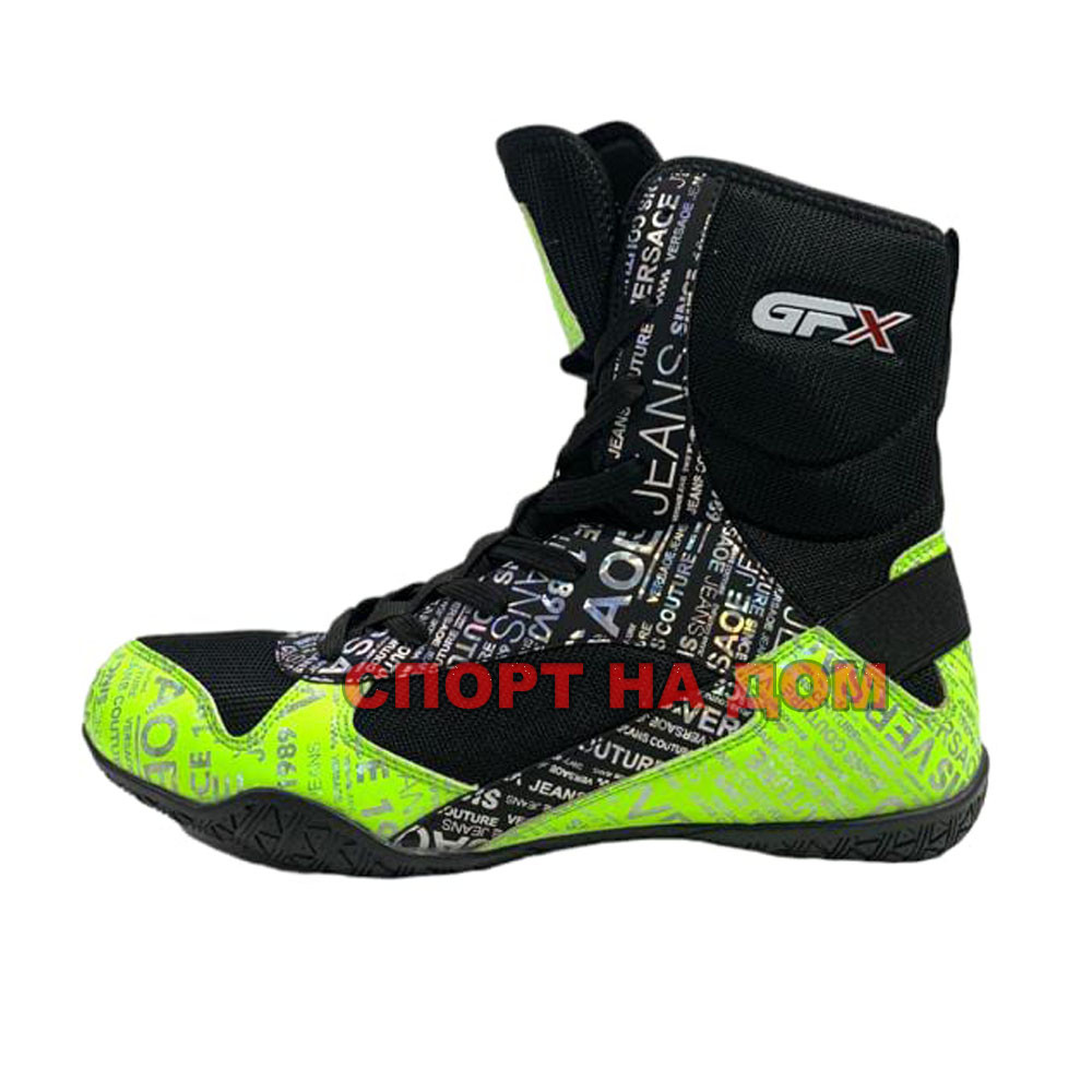 Боксерская обувь GFX PRO-X 43 Green/Black - фото 4 - id-p111423458