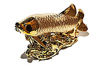 Статуэтка "Золотая рыбка", металл, 40 см