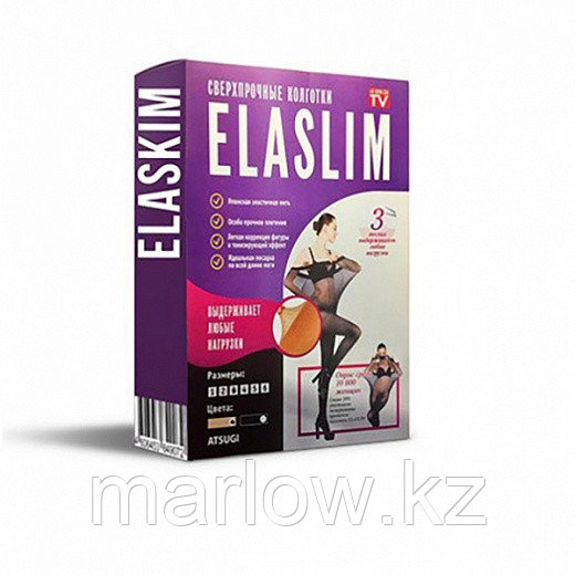 Нервущиеся колготки Elaslim, черные, размер - 2 - фото 4 - id-p111416633