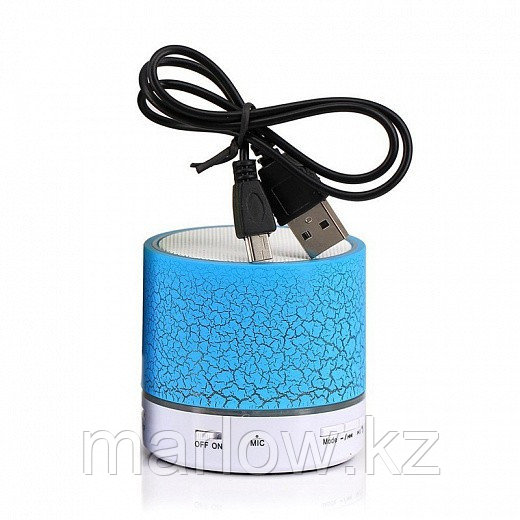 Bluetooth колонка с цветомузыкой, синяя - фото 3 - id-p111419566