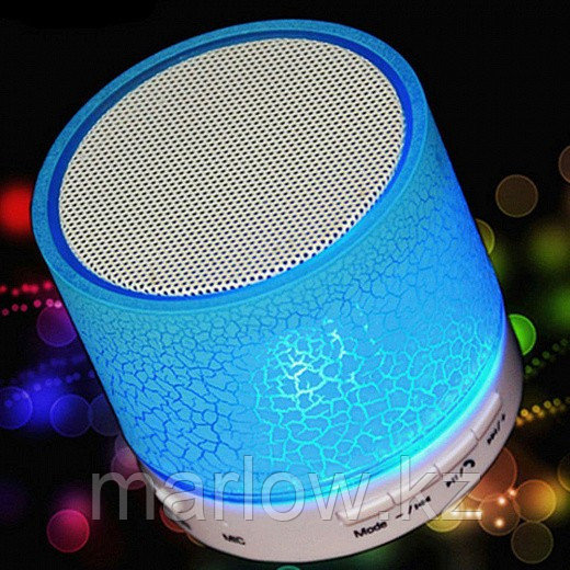 Bluetooth колонка с цветомузыкой, синяя - фото 5 - id-p111419566