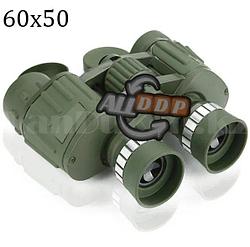 Бинокль с бинокулярный зумом и ночным виденьем тактический дальновидный до 1 000 м 60x50 HD BAK-4 зеленый