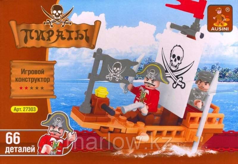 Конструктор AUSINI "PIRATES / Пираты" Арт.27303 "Пиратская парусная лодка" - фото 1 - id-p111408163