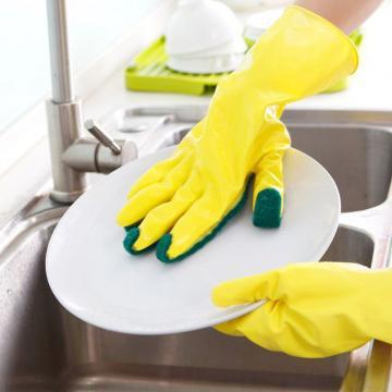 Перчатки с губкой для мытья посуды - фото 4 - id-p111419581