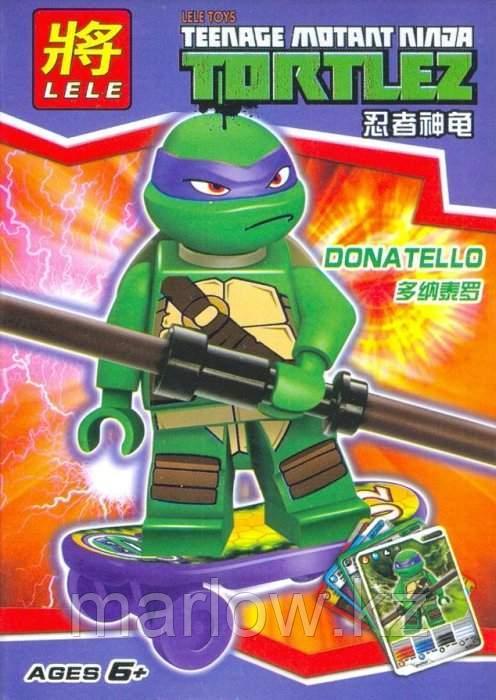 Конструктор LELE "Teenage Motant Ninja TORTLES/ Черепашки-ниндзя" Арт.79109-3 "RAPHAEL на скейте" - фото 8 - id-p111409049