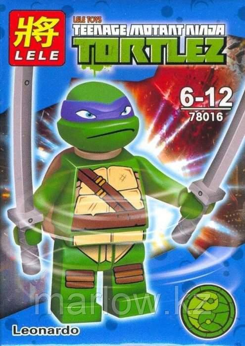 Конструктор LELE "Teenage Motant Ninja TORTLES/ Черепашки-ниндзя" Арт.79109-3 "RAPHAEL на скейте" - фото 9 - id-p111409049