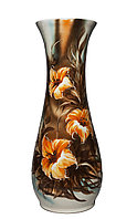 Напольная ваза "Осень" (белая, с большими цветами), 58 см