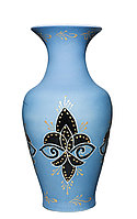 Настольная ваза "Титан" (голубая), 40 см