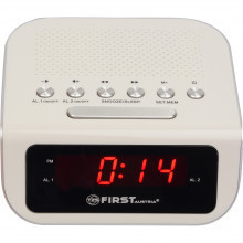 2406-5-BA Радиочасы FIRST LCD-дисплей 0.8'' (красный).Подключение батареи 1x3V SR2032 - фото 2 - id-p111418622