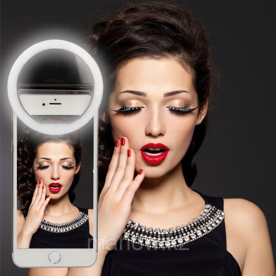 Селфи кольцо - Selfie Ring Light от USB, черное - фото 6 - id-p111419614
