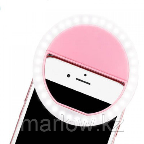 Селфи кольцо - Selfie Ring Light от USB, розовое - фото 4 - id-p111419616