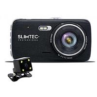 Видеорегистратор Slimtec Dual S2L, 2 камеры, 4", обзор 170°, 1920 x 1080
