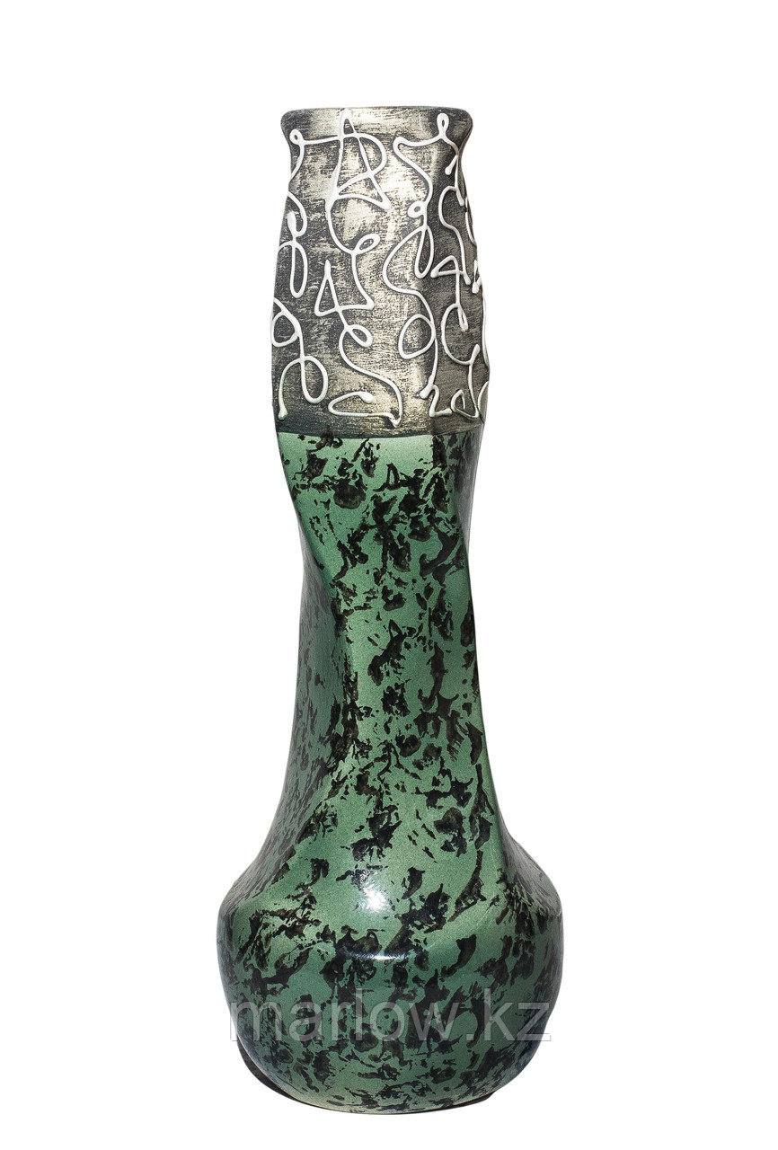 Настольная ваза для цветов (серо-зеленая), 40 см - фото 1 - id-p111414904